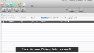 Praxissoftware tomedo Tutorial 1: Einführung in die Tagesliste