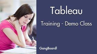 Tableau Online Training | Introduction to DashBoard | Gangboard