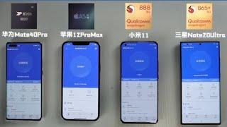 Kirin 9000 vs A14 bionic vs Snapdragon 888 vs Snapdragon 865+ | Antutu benchmark