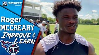 Titans Rookie CB Roger McCreary Talks about Learning and Adjusting to the NFL