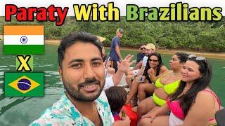 Brazilians K Sath Boat Party In Hindi #indianinbrazil