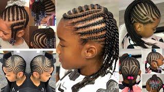  kids Natural Cornrow Braids Hairstyles For kids 