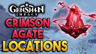 All Crimson Agate Locations! - Dragonspine's "Oculus" -【Genshin Impact】