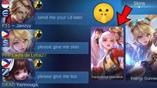 LAYLA "NO SKIN" PRANK GONE RIGHT!! (THEY GIVE ME SKIN) - LAYLA NEW COLLECTOR SKIN GAMEPLAY! - MLBB