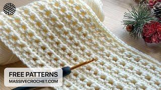 The EASIEST and FASTEST Crochet Pattern for Beginners! ️  LOVELY Crochet Stitch for Baby Blanket