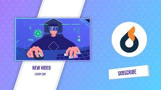 5 Simple End Screen Template for Youtube Channel - Free After Effects Templates (Part 10)