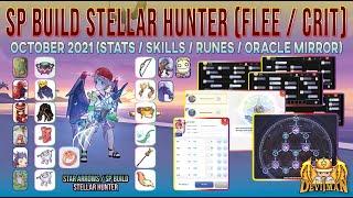 SP BUILD STELLAR HUNTER PVP BUILD (STATS - SKILLS - RUNES - ORACLE - EQUIPS) STAR ARROWS | ROM