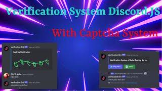 Code Your Own Discord Bot Verification System Using Discord.JS |   Captcha Verification System