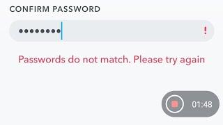 Password Do Not Match In Hindi | Password Do Not Match Message