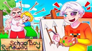  Майнкрафт но Я ЗАТРОЛЛИЛ ЗЛЫХ РОДИТЕЛЕЙ Сломанным Модом на РИСОВАНИЕ в SCHOOLBOY RUNAWAY!