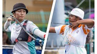 Ziyodakhon Abdusattorova v Ankita Bhakat – recurve women quarter 4 | Bangkok 2023 Olympics Qualifier