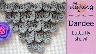 How to Crochet Dandee Butterfly Stitch ○ Free Step by Step Crochet Tutorial