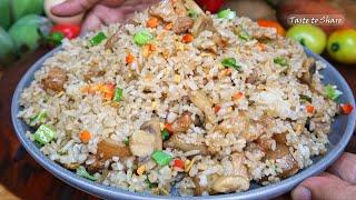 Family-FriendlyPork Adobo Fried rice Step by Step  SIMPLE WAY of COOKING Pork Fried rice!