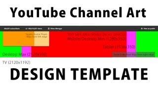 Free Channel Art Template for New YouTube "One Channel"