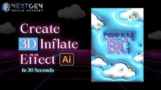 How To Create Inflate Effect in Illustrator | 3D Effect