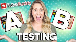 I A/B TESTED MY THUMBNAILS using TubeBuddy! (Can you guess the winner?)