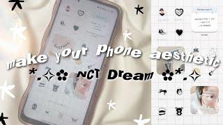 make your phone aesthetic  Nct theme / Realme + Android ver 