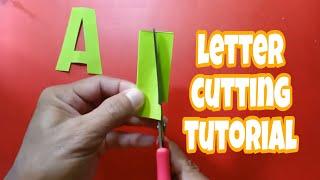 Letter cutting tutorial / 3 types of A #lettercutting #tutorial #viralvideo