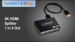Avedio Links│4K HDMI Splitter 1 in 4 Out