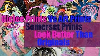 Giclee Prints Vs Art Prints And Art Portfolio Flip Through/Etsy InvokeArtSenseShop/Giclee Today