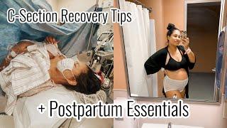 C-Section Recovery Tips + Postpartum Essentials // What I wish I knew