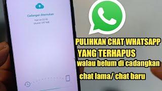 CARA MEMULIHKAN PESAN WHATSAPP YANG TERHAPUS LAMA ATAU BARU  2023