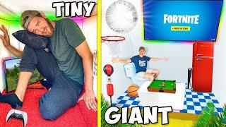 Tiny vs GIANT Overnight Gaming Forts!