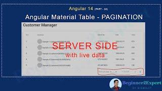 Part 24 - This is what we use angular material pagination | Easy to implement server side pagination