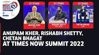 Anupam Kher, Rishabh Shetty & Chetan Bhagat Speak At Times Now Summit 2022 | English News