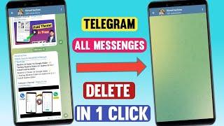 How To Delete All Messages Telegram Group/Channel | Telegram Message 1 Click Me Delete Kaise Kare |