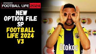 PES 2021  NEW OPTION FILE SP FOOTBALL LIFE 2024 V3