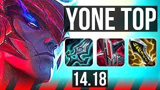 YONE vs GNAR (TOP) | 7/1/3, 1100+ games | EUW Master | 14.18