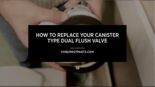 How To Replace Your Canister Type Dual Flush Valve