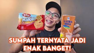 Hack Makanan Viral Malkist Campur Susu Ultra Milk Moka!