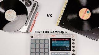 Best Record Player for Sampling | Audio Technic lp60 vs Numark PT01