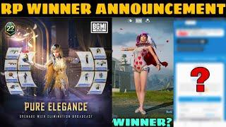 BGMI RP M22 Winner Announcement  BGMI Royal Pass giveaway winner | Daily 10 Uc Spin | 30 Uc Spin 