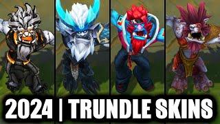 ALL TRUNDLE SKINS SPOTLIGHT 2024 | League of Legends