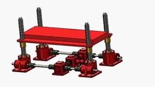 Screw jack lifting system/Screw jack mechanism/Rotating screw jack