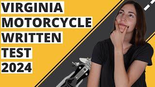 Virginia DMV Motorcycle Written Test 2024 (60 Questions with Explained Answers)