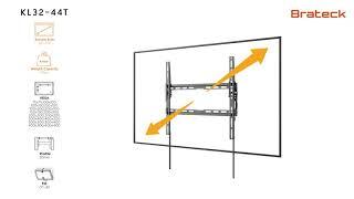 SUPER ECONOMY LOW-PROFILE TILT TV WALL MOUNT | KL32-44T |  Brateck