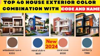2024 Exterior House Painting Color Ideas With Codes | Outside House Painting Colour Combinations
