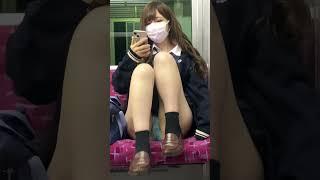 Japanese girl Underwear LOOKBOOK with up skirt on the subway