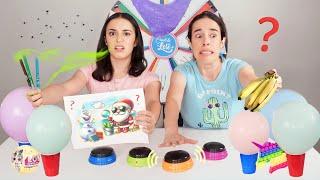 FIZEMOS UMA MARATONA DE DESAFIOS!!!  Roleta, Slime, LOL, Desenho Maluco, Fidgets e Mais *INÉDITOS*