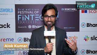 Alok Kumar, Co Founder & CTO, Karza Technologies @BW Festival of Fintech 2023, Bengaluru