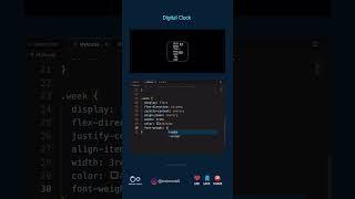 Digital Clock #html #css #js #cssanimation #frontenddeveloper #webdeveloper #coding #codingtutorial