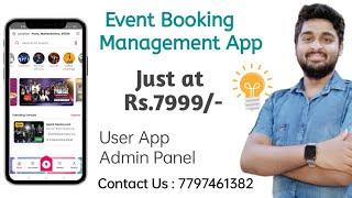 Build a event management app with admin panel just at Rs.7999