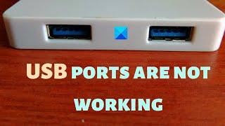 USB ports are not working in Windows 11/10