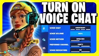 How To Turn On Fortnite Voice Chat 2024 - Enable & Fix Mic in Fortnite - Xbox, PS4, PS5, Switch, PC