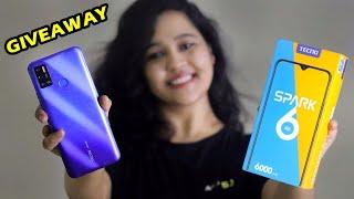 Tecno Spark 6 Air Unboxing | 7 inch Display, 6000mAh Battery | 2x GIVEAWAY