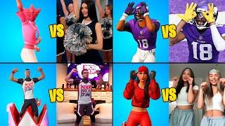 TOP 100 FORTNITE DANCES IN REAL LIFE!